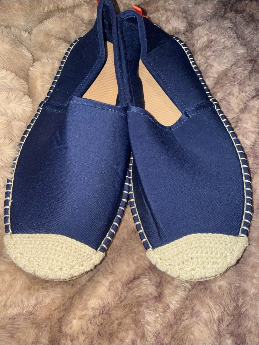 Sea Star waterproof espadrilles. Navy. Size 10. NWT